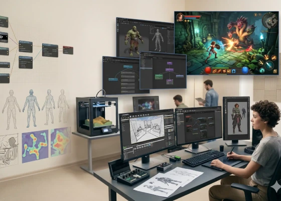 Game Design and Interactive Production Workflow